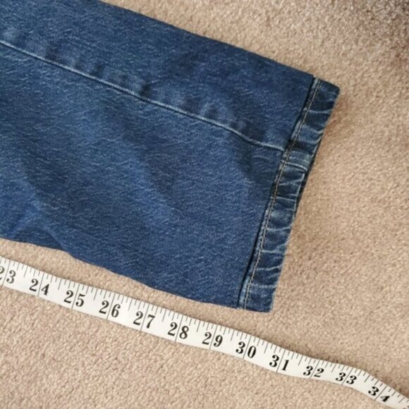 Zara High Rise Flare Slit Leg Retro Jeans 4 - Picture 4 of 10